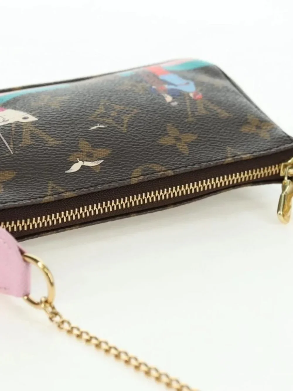 LOUIS VUITTON Monogram Mini Pochette Accessoires Pouch M62141 LV Auth 179814M